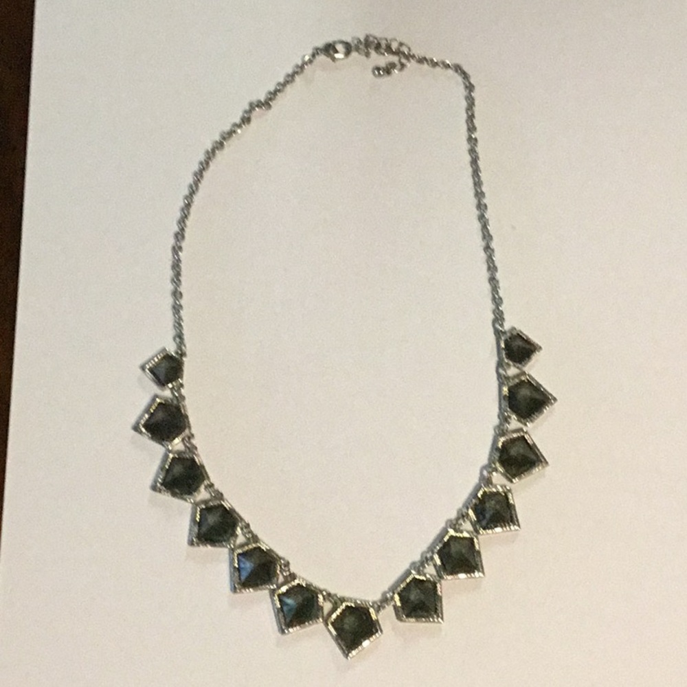 Silver and grey necklace